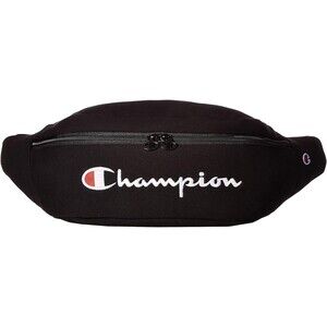 Black Champion Unisex Life Reverse Weave Crossbody Waist Pack Large Fanny Pack